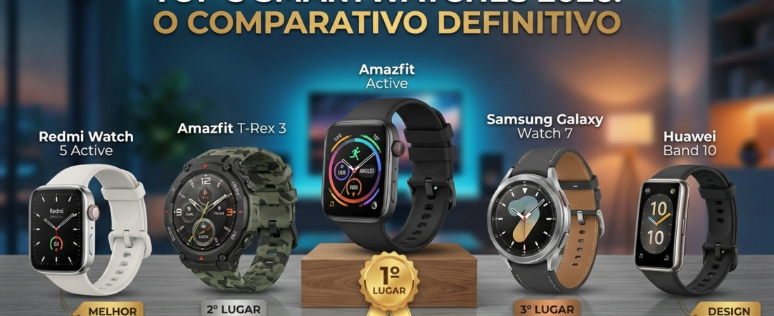 Qual Smartwatch comprar em 2026? O Ranking Definitivo (Do Barato ao Topo)